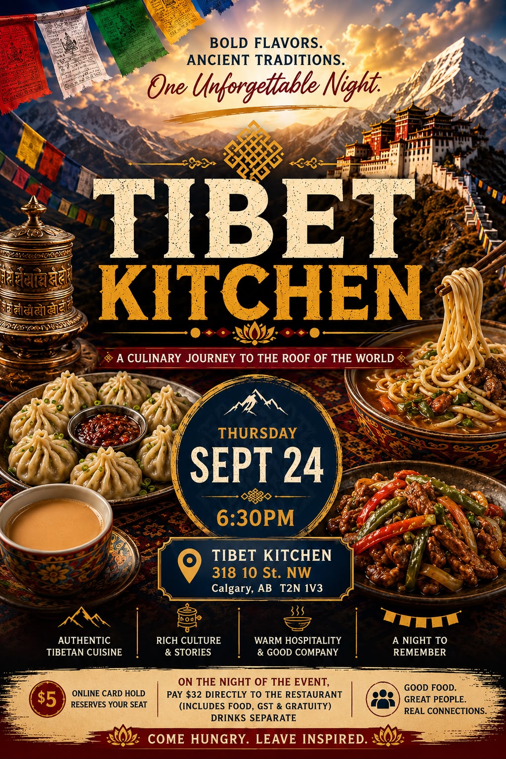 Poster for Full Spread at Tibet Kitchen